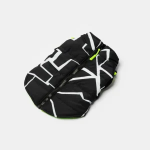 Fonda Dog Jacket Neon Water-Resistant Jacket with Harness Attachment